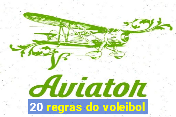 20 regras do voleibol